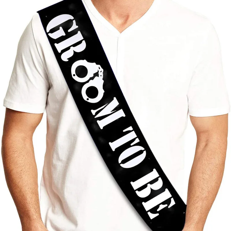 Men'S Grooming Ideas - Novio a ser Sash divertido compromiso