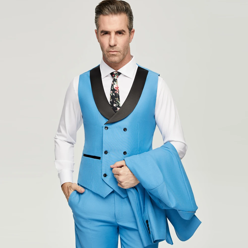 Trajes Azules para Hombre de 3 - Men'S Grooming Studio reseña y precio